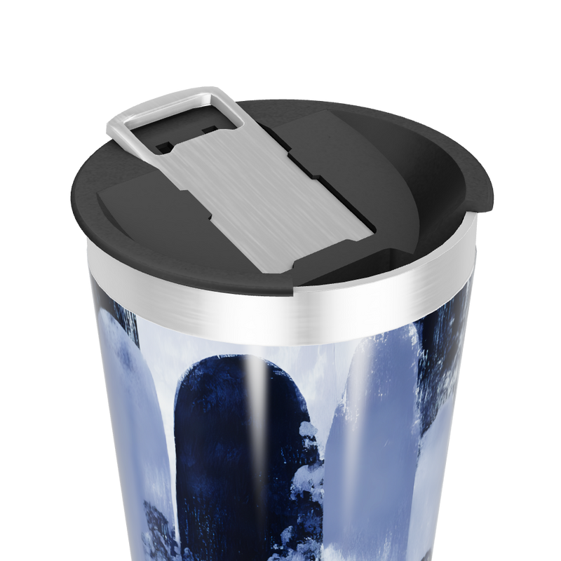 Copo Térmico - Azul Abstrato Inox