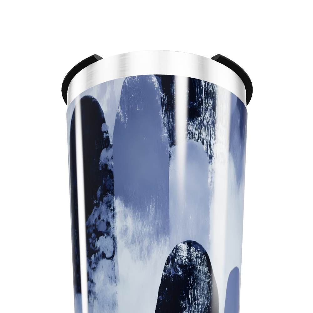 Copo Térmico - Azul Abstrato Inox