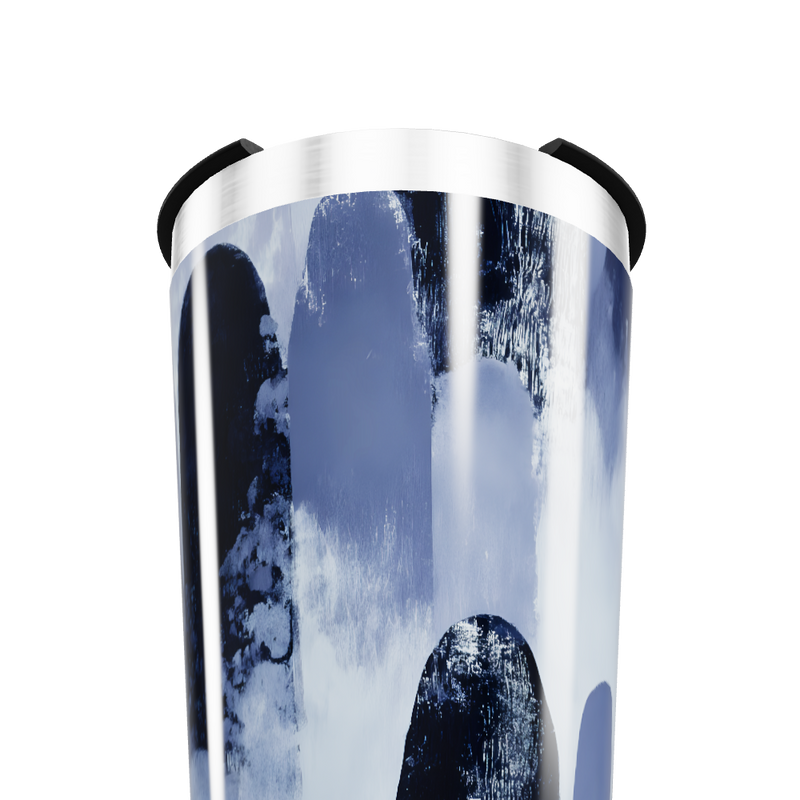 Copo Térmico - Azul Abstrato Inox