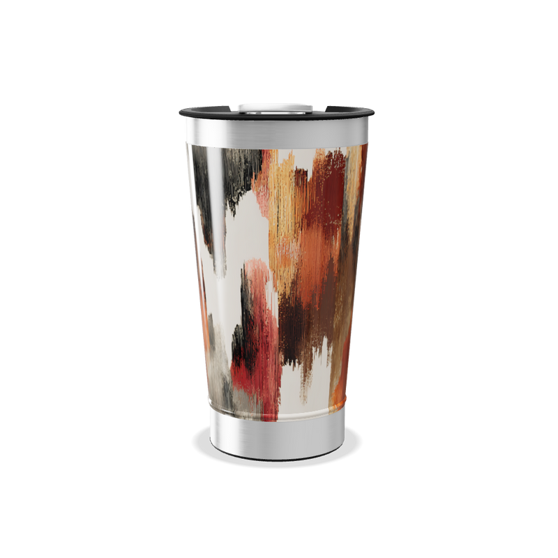 Copo Térmico - Estampa Abstrata Colorida