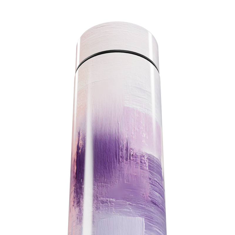 Garrafa Térmica Touch - Roxa e Branca Digital