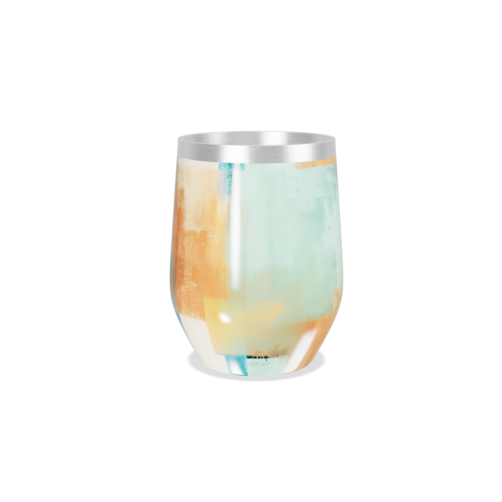 Copo Térmico Slim - Design Abstrato Colorido