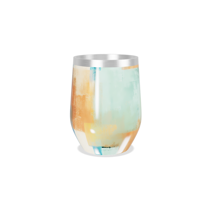 Copo Térmico Slim - Design Abstrato Colorido