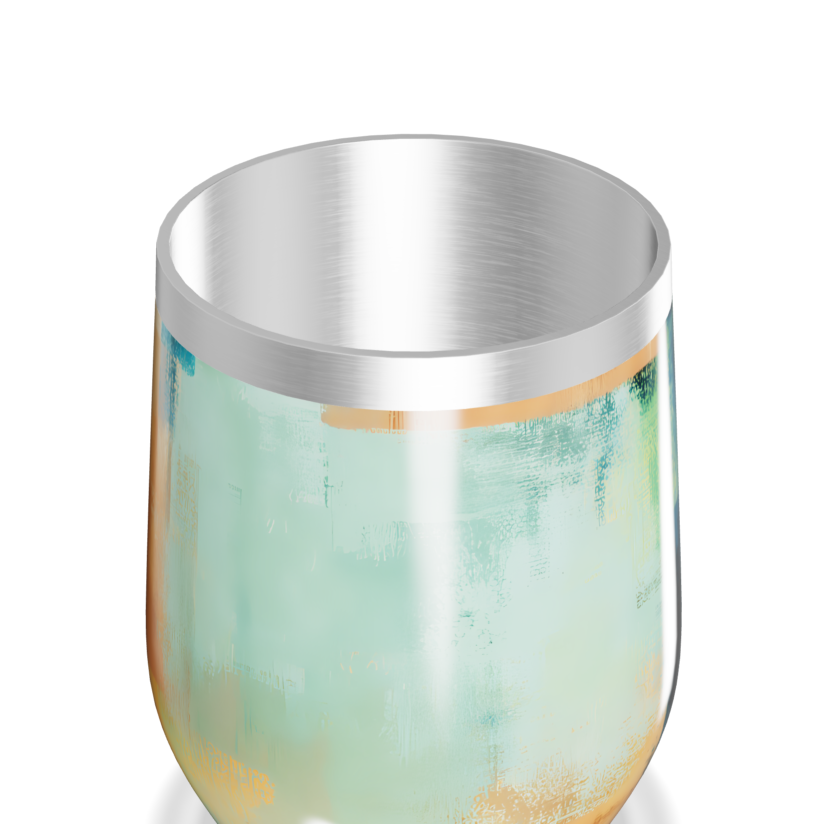 Copo Térmico Slim - Design Abstrato Colorido