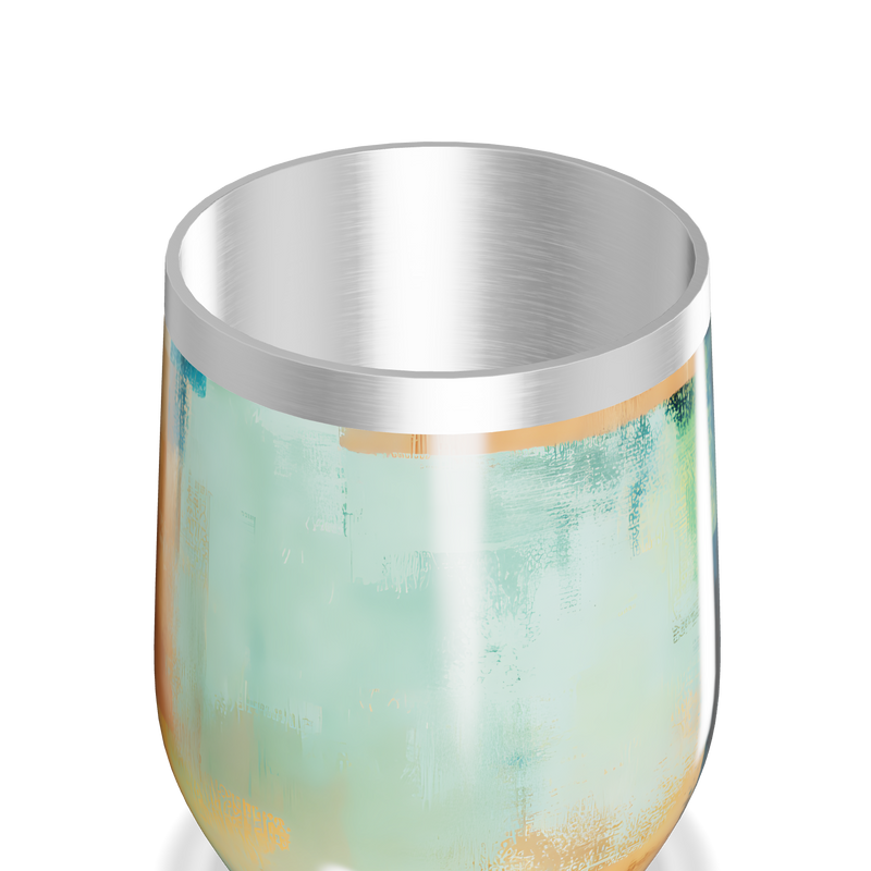 Copo Térmico Slim - Design Abstrato Colorido