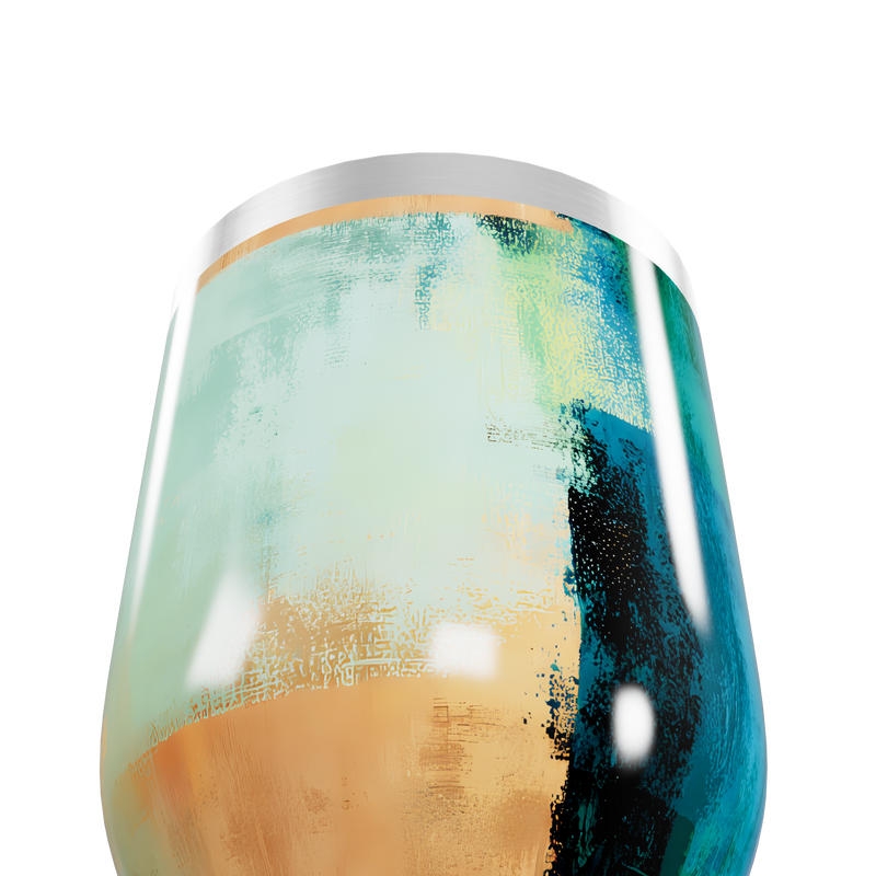 Copo Térmico Slim - Design Abstrato Colorido