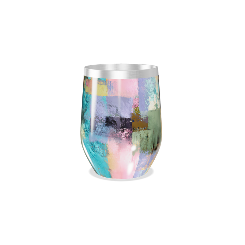 Copo Térmico Slim - Estampa Abstrata Colorida