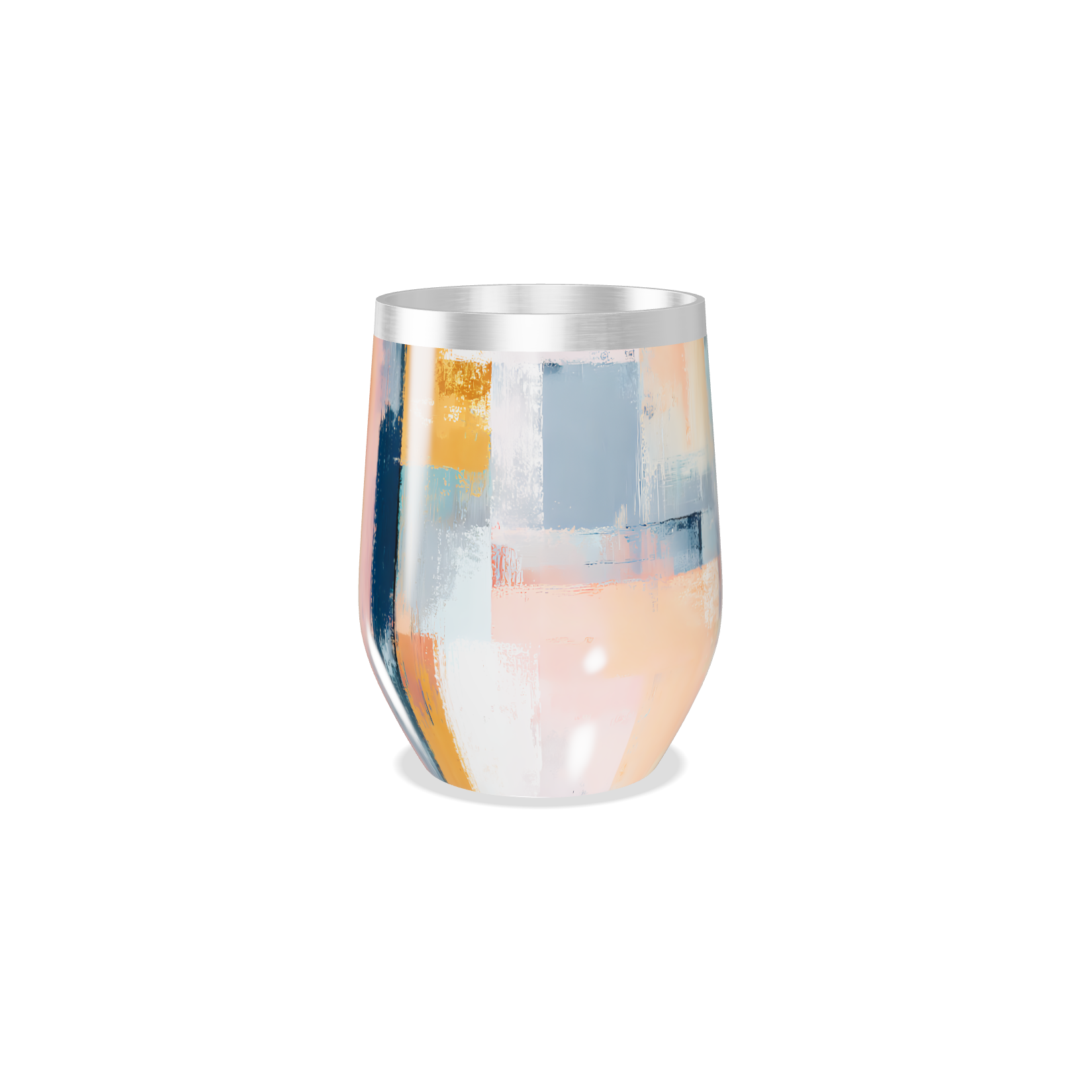 Copo Térmico Slim - Abstrato Multicolorido Aço