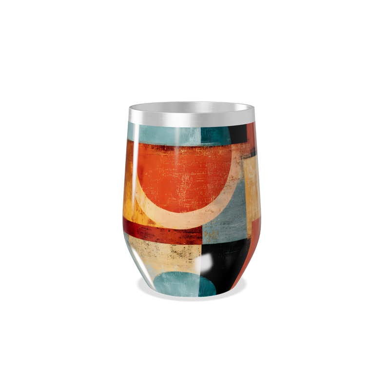 Copo Térmico Slim - Estampado Geométrico Colorido