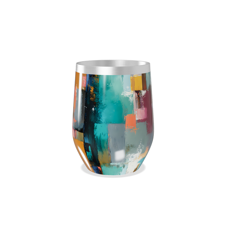 Copo Térmico Slim - Estampa Colorida Abstrata