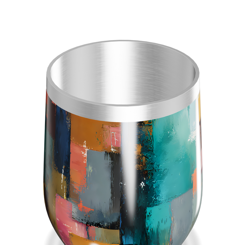 Copo Térmico Slim - Estampa Colorida Abstrata