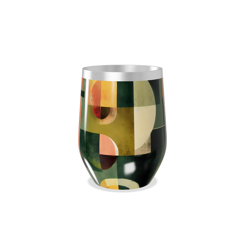 Copo Térmico Slim - Abstrato Colorido Inox