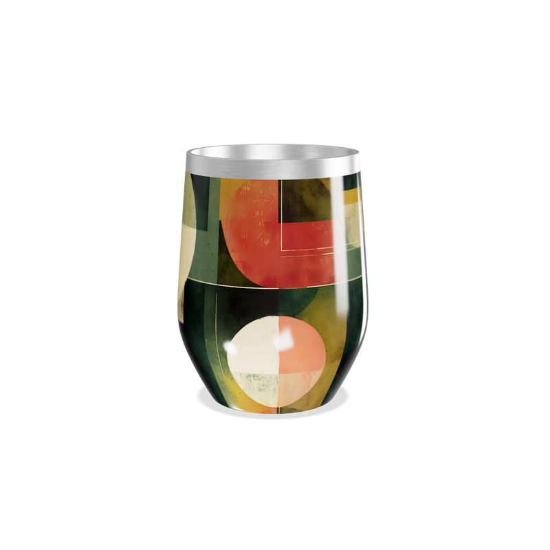 Copo Térmico Slim - Abstrato Colorido Inox