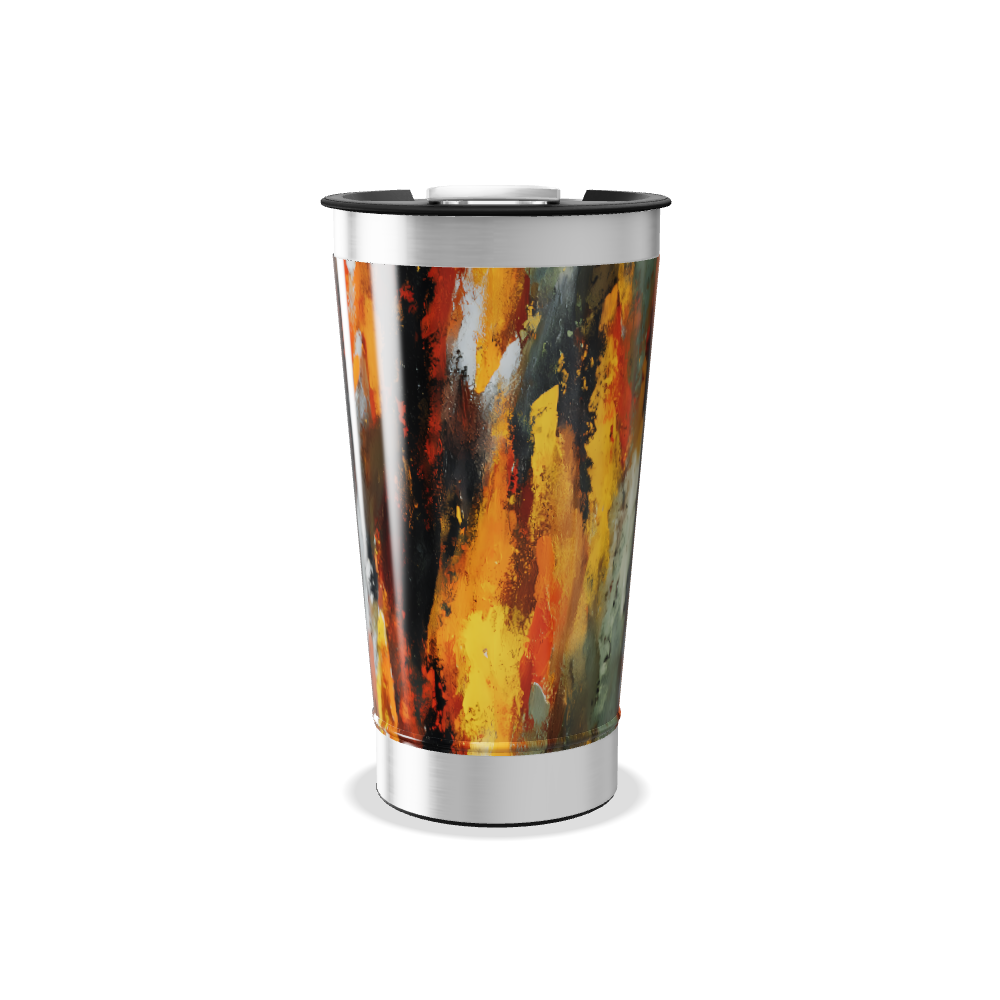 Copo Térmico - Estampa Abstrata Colorida