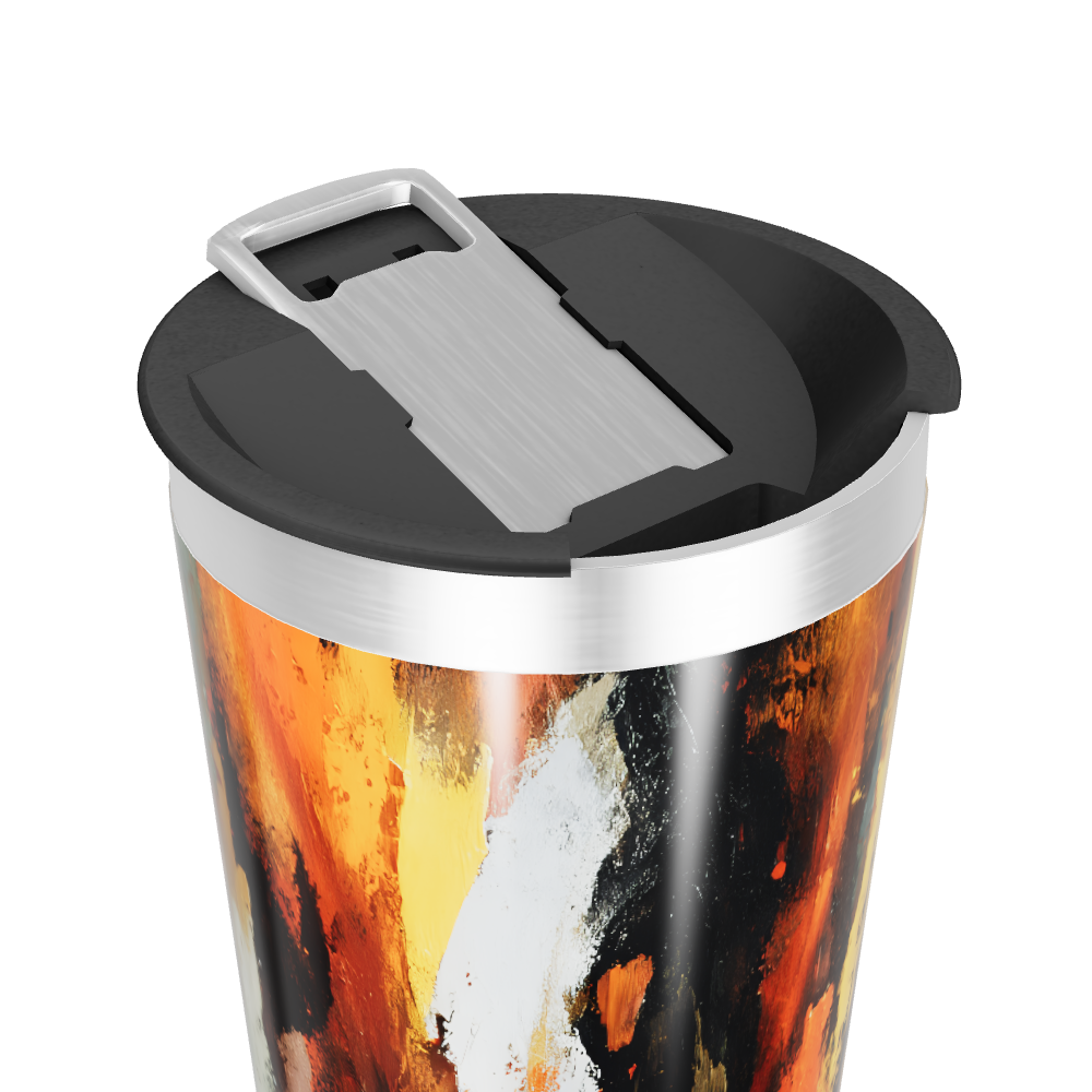 Copo Térmico - Estampa Abstrata Colorida