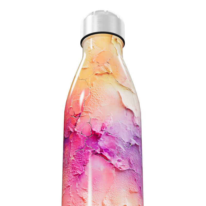 Garrafa Inox - Estampa Colorida Abstrata