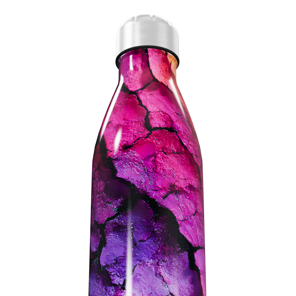 Garrafa Inox  - Colorida Estampa Abstrata