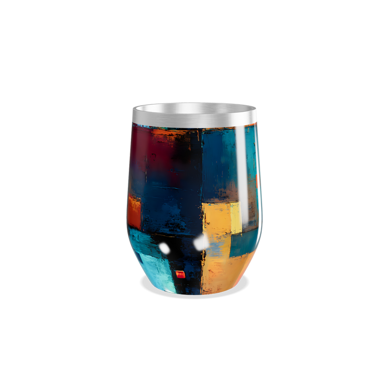 Copo Térmico Slim - Estampa Colorida Abstrata