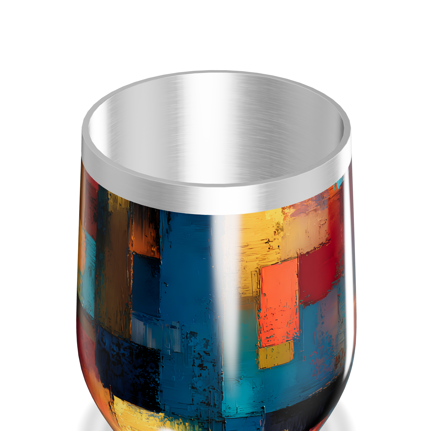 Copo Térmico Slim - Estampa Colorida Abstrata