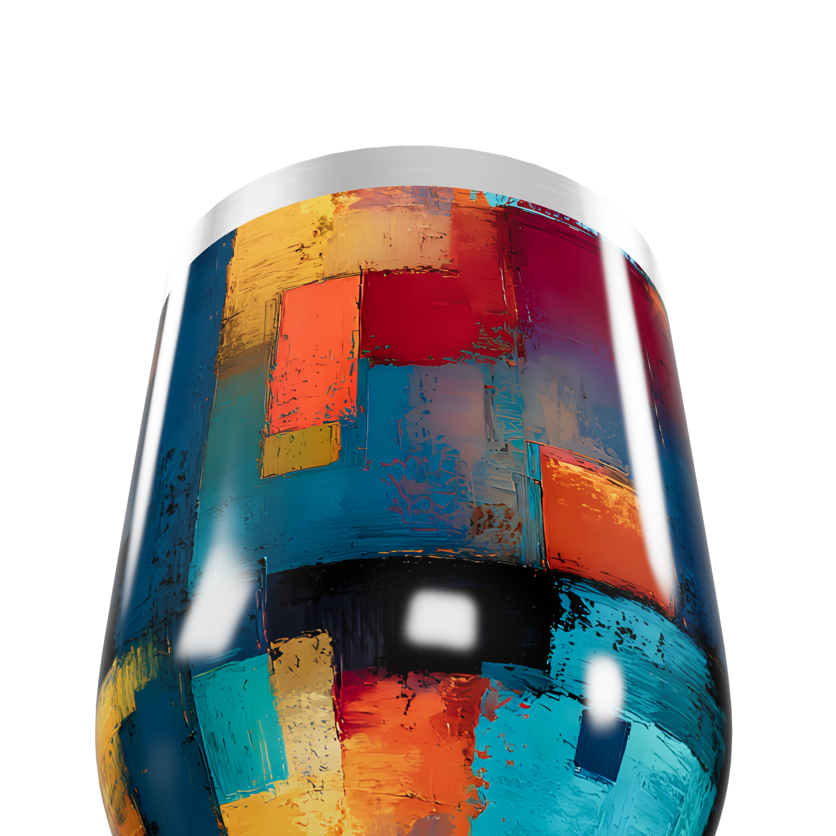 Copo Térmico Slim - Estampa Colorida Abstrata