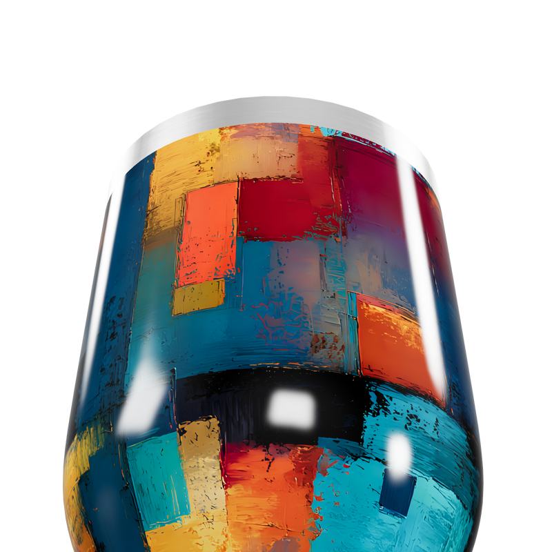 Copo Térmico Slim - Estampa Colorida Abstrata