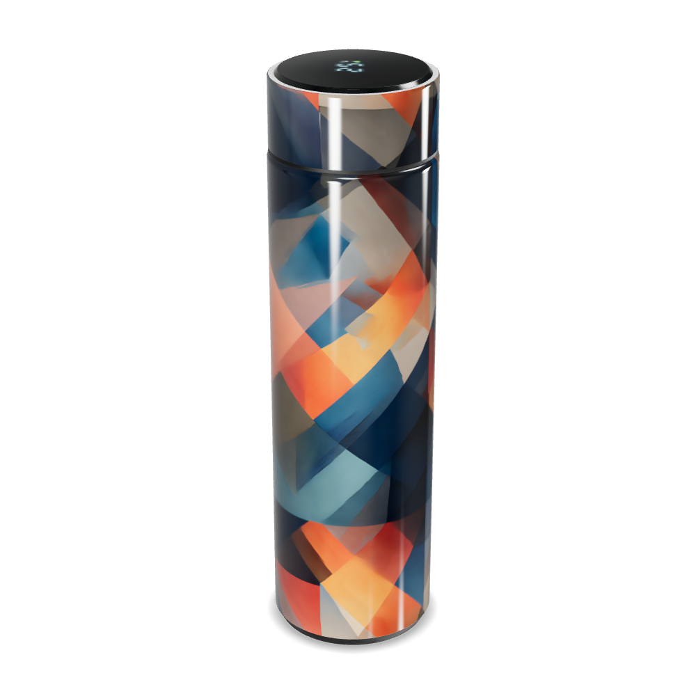 Garrafa Térmica Touch - Estampa Geométrica Colorida