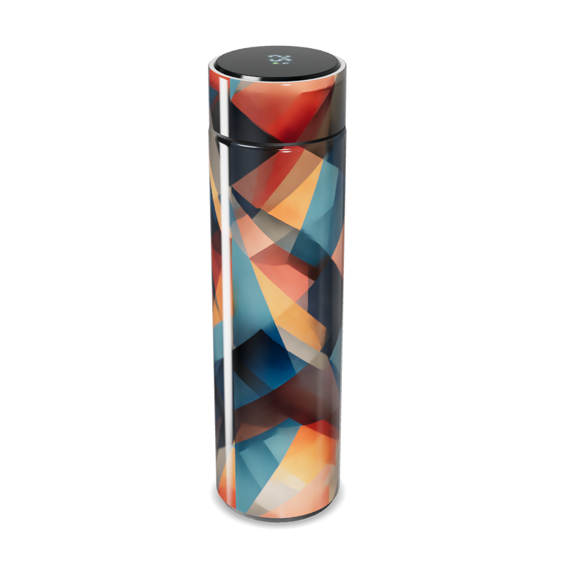 Garrafa Térmica Touch - Estampa Geométrica Colorida