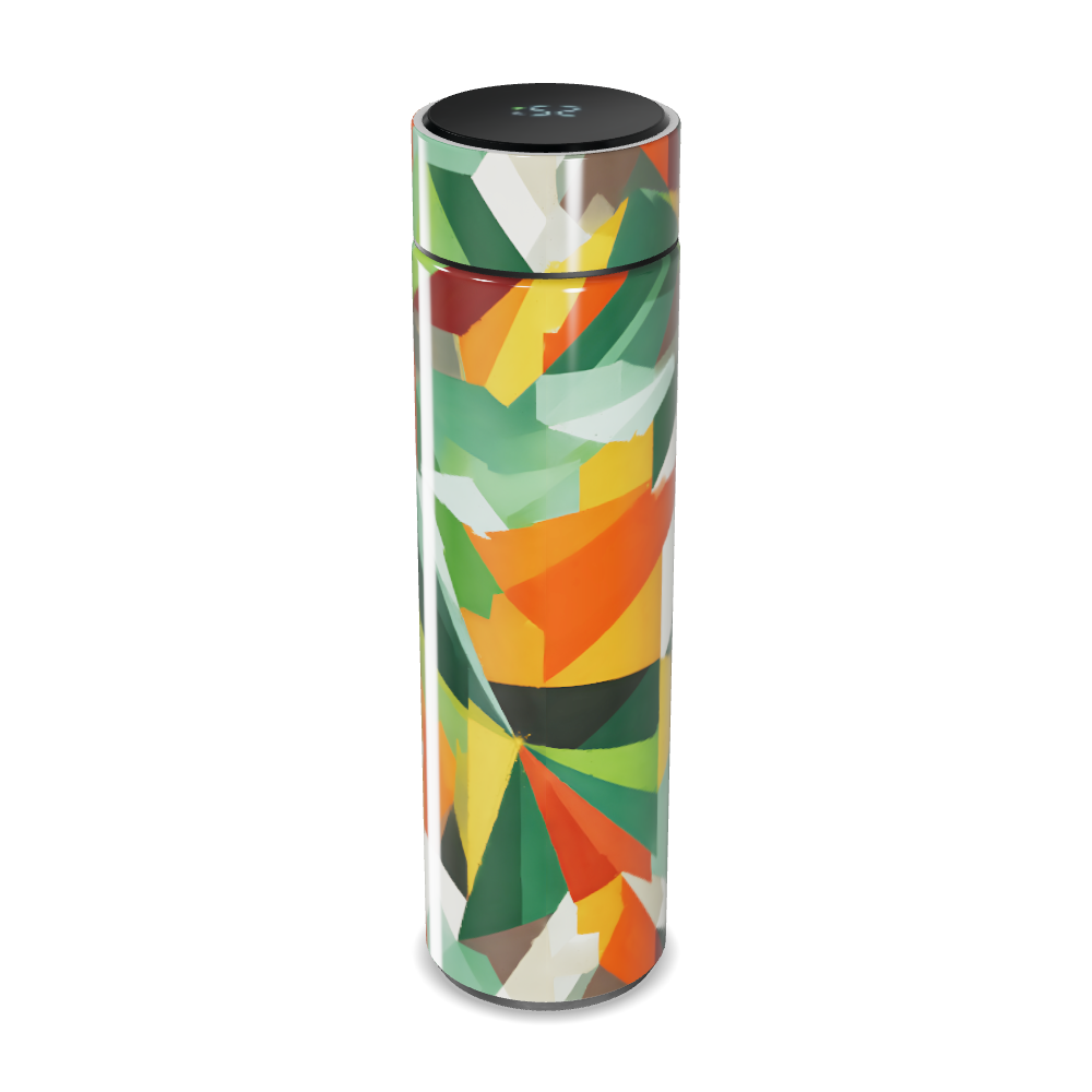 Garrafa Térmica Touch - Estampa Colorida Geométrica