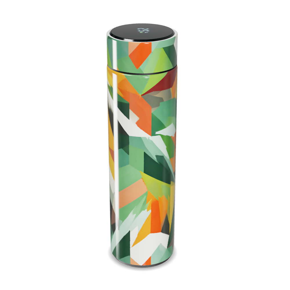 Garrafa Térmica Touch - Estampa Colorida Geométrica