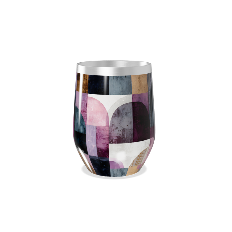 Copo Térmico Slim - Estampa Geométrica Colorida