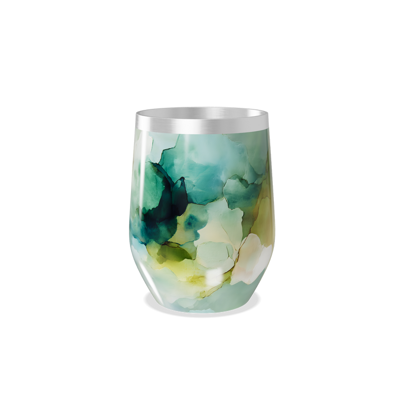 Copo Térmico Slim - Estampa Abstrata Colorida