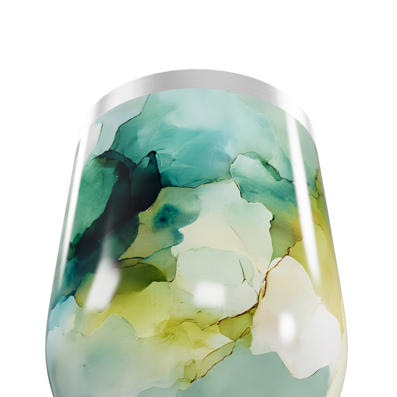 Copo Térmico Slim - Estampa Abstrata Colorida