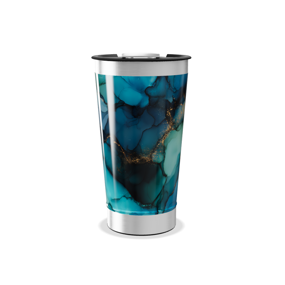 Copo Térmico - Abstrato Multicolorido aço inox