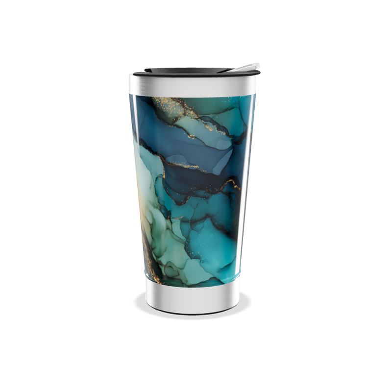 Copo Térmico - Abstrato Multicolorido aço inox