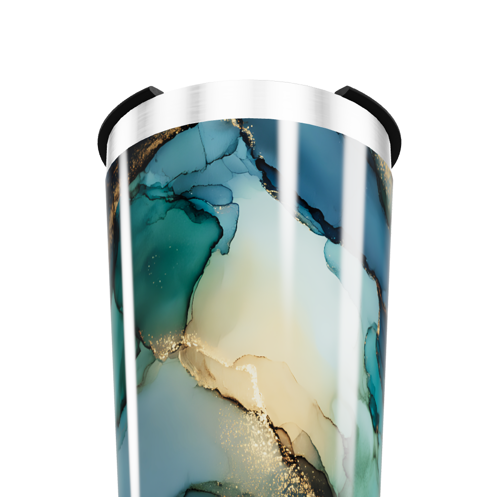 Copo Térmico - Abstrato Multicolorido aço inox