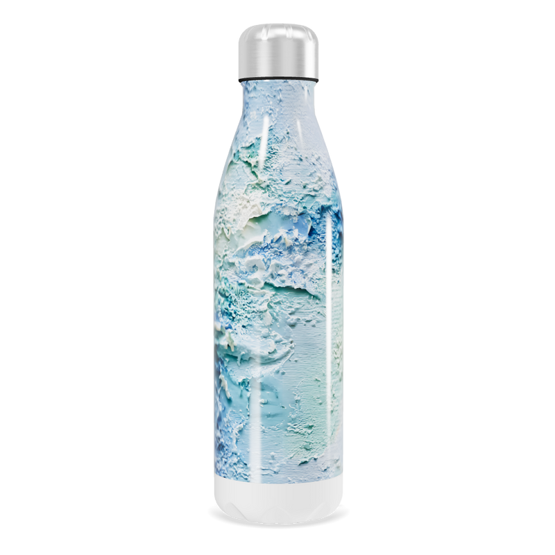Garrafa Inox - Estampa Azul Branca