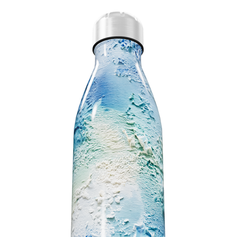 Garrafa Inox - Estampa Azul Branca