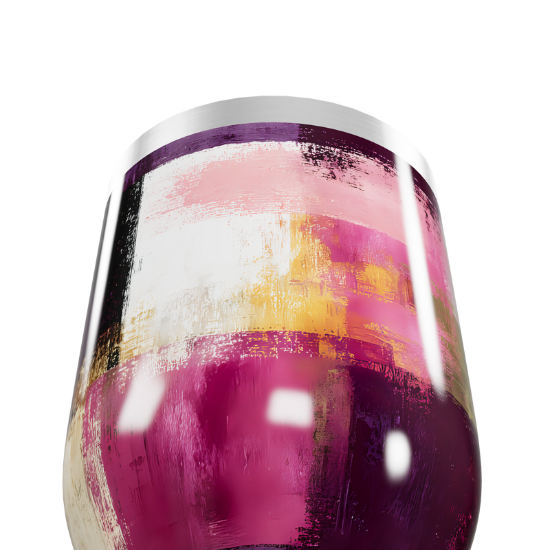 Copo Térmico Slim - Colorido Abstrato Inox