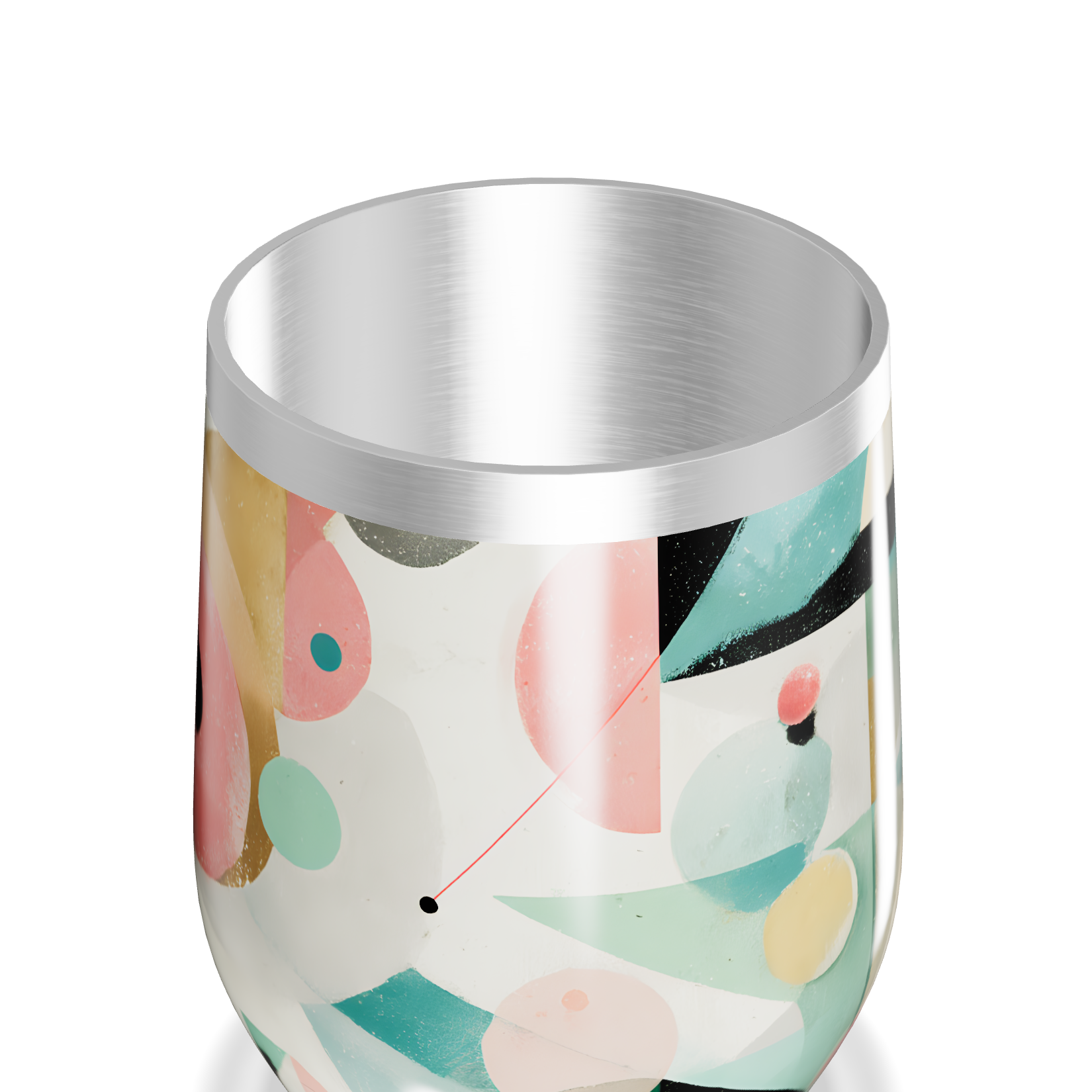 Copo Térmico Slim - Estampa Geométrica Colorida