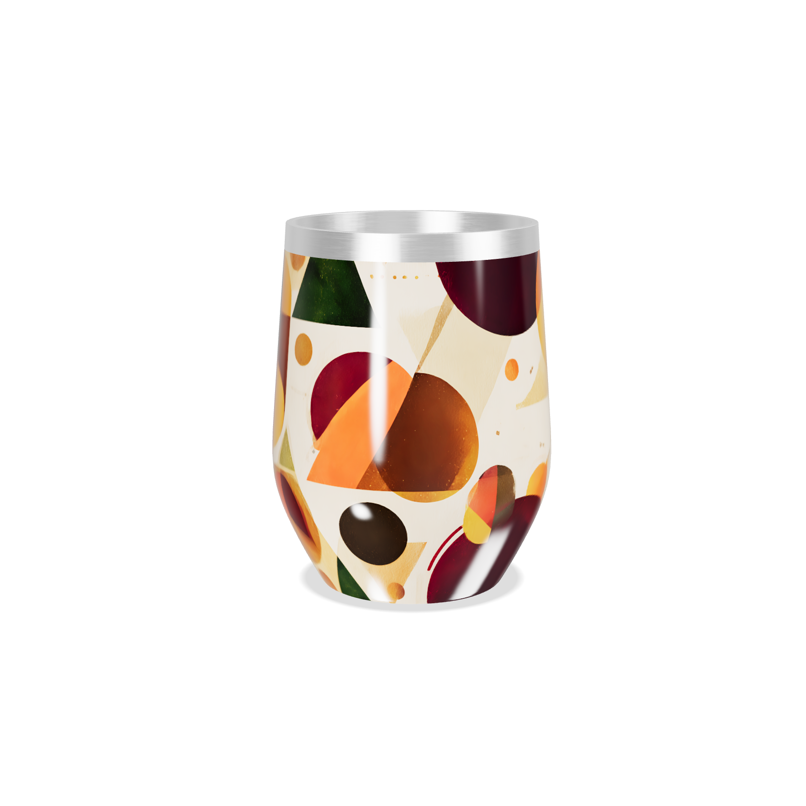 Copo Térmico Slim - Colorido com Estampa Abstrata