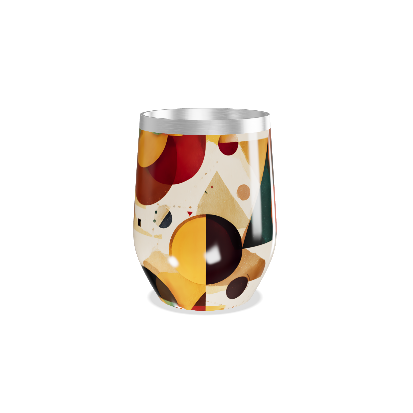 Copo Térmico Slim - Colorido com Estampa Abstrata