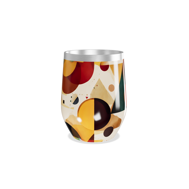 Copo Térmico Slim - Colorido com Estampa Abstrata