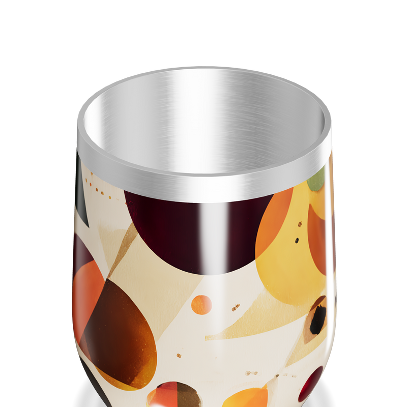 Copo Térmico Slim - Colorido com Estampa Abstrata