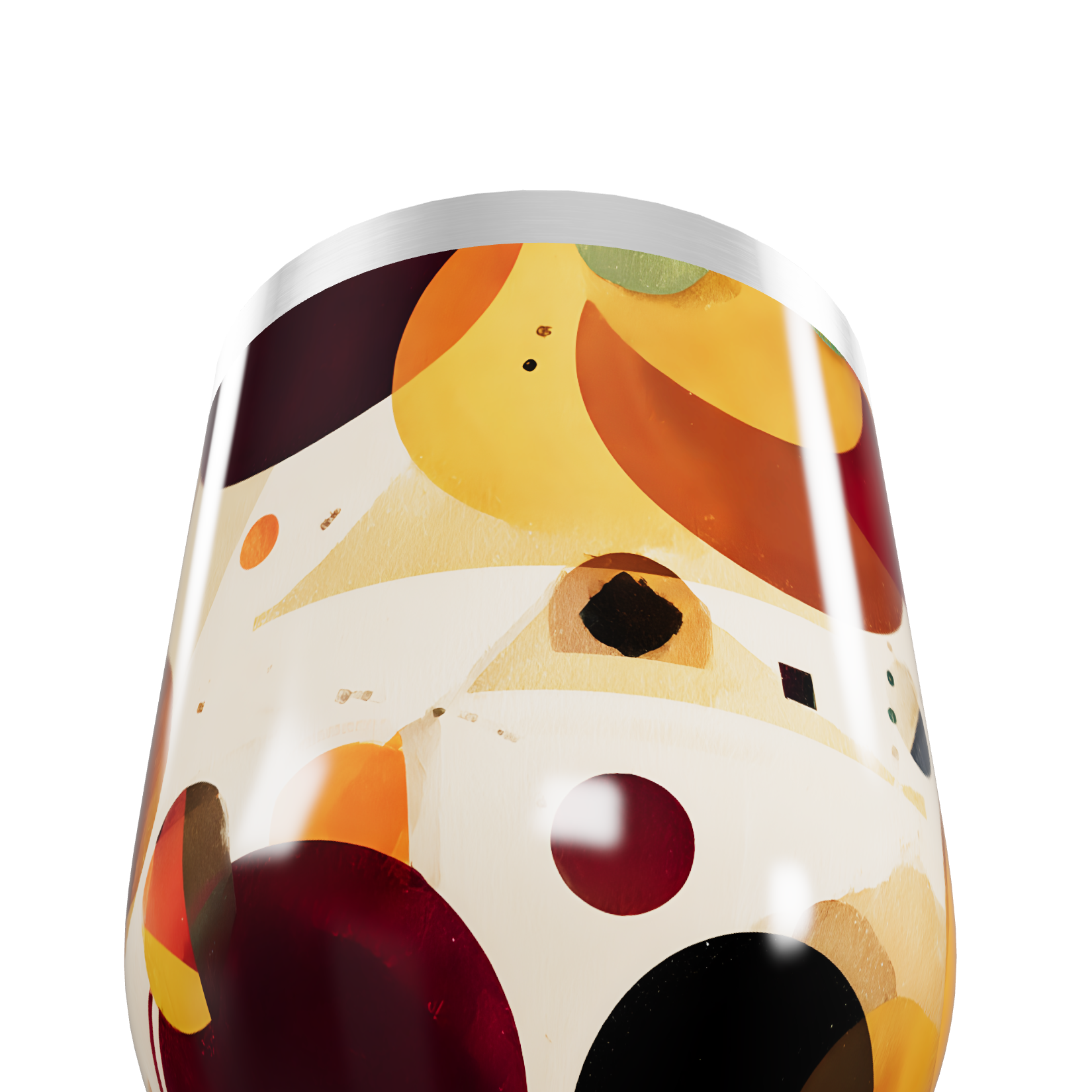 Copo Térmico Slim - Colorido com Estampa Abstrata