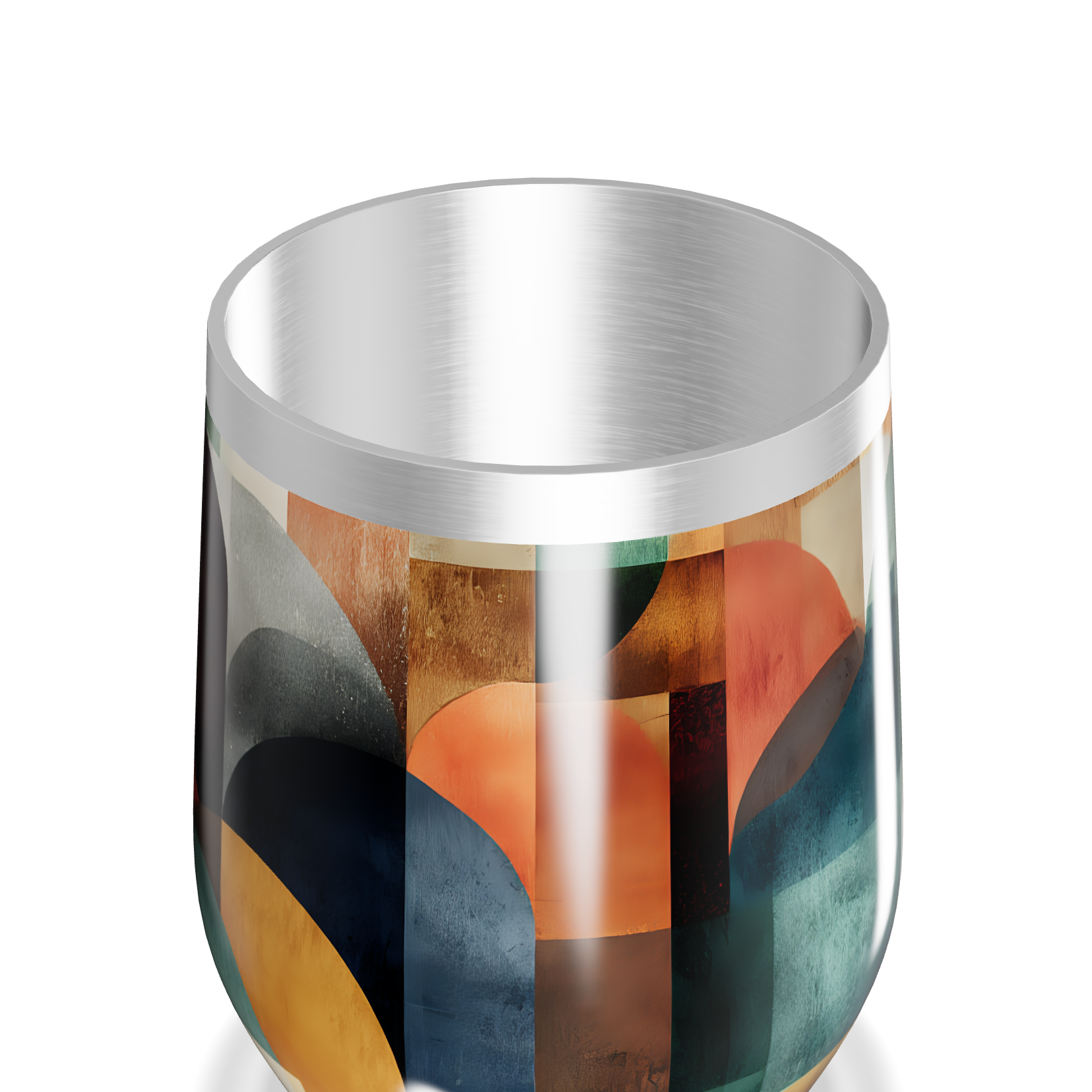 Copo Térmico Slim - Estampa Geométrica Colorida