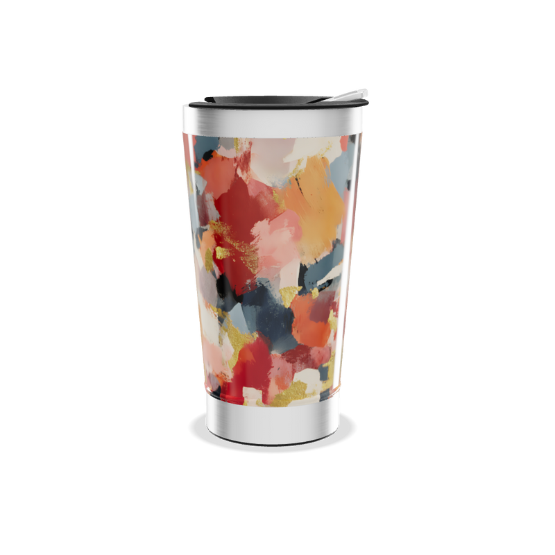 Copo Térmico - Estampa Abstrata Colorida