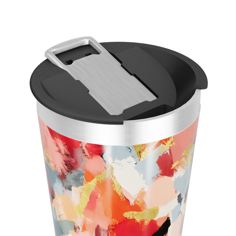 Copo Térmico - Estampa Abstrata Colorida