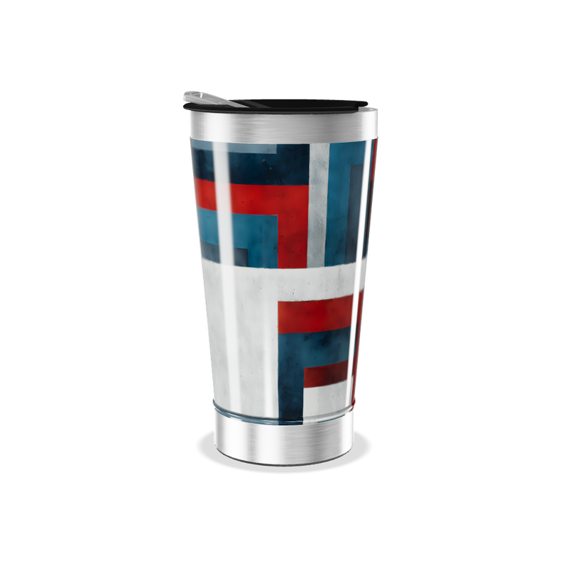 Copo Térmico - Estampa Geométrica Colorida