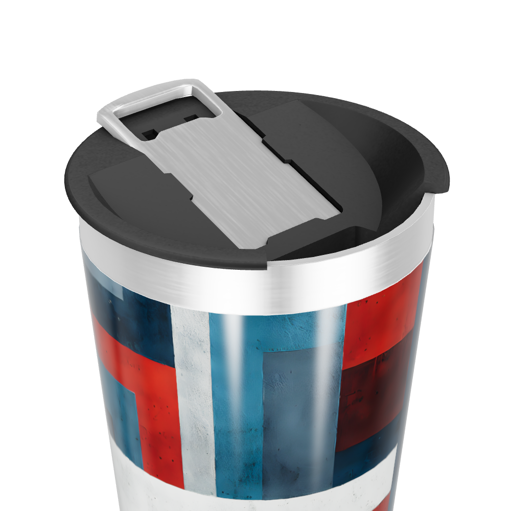 Copo Térmico - Estampa Geométrica Colorida