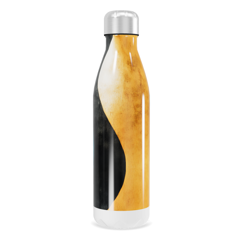 Garrafa Inox - Azul com Estampa Artística